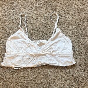 Impressions White Eyelet Blouse